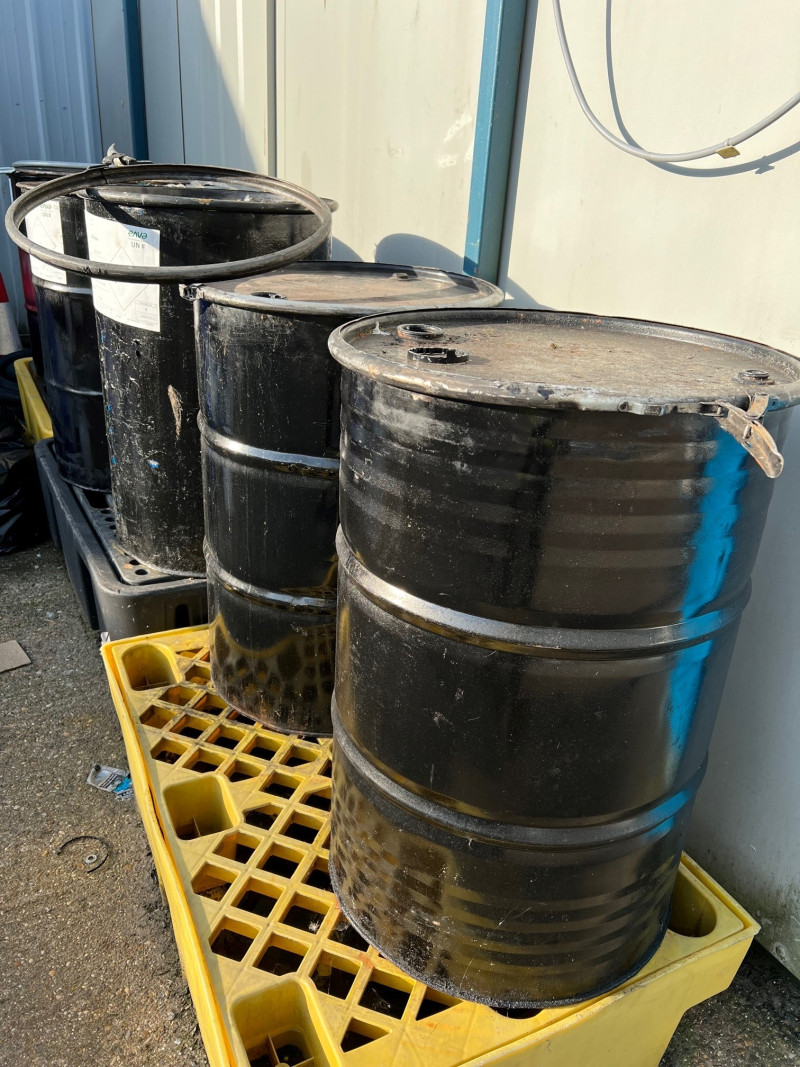 Oil drum disposal